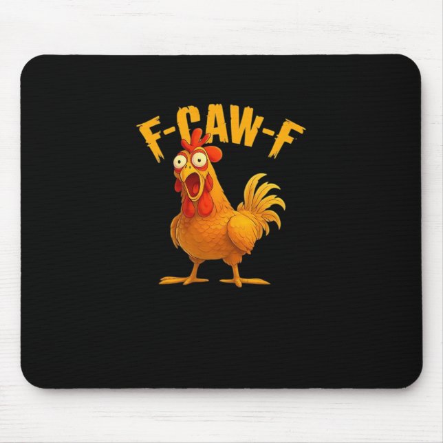 F-Caw-F-Chicken Essential Vintage Cool Mousepad (Vorne)