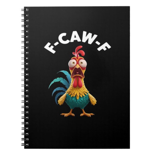 F-Caw-F Chicken F-Caw-F Chicken Classic Cool Uniqu Notizblock (Vorderseite)