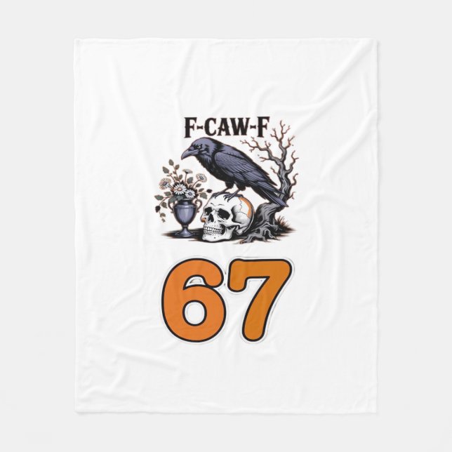 F-Caw-F Chicken Halloween Classic Fleecedecke (Vorderseite)