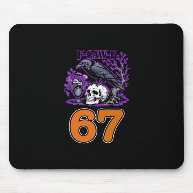 F-Caw-F Chicken Halloween Classic Funny Trendy Mousepad (Vorne)