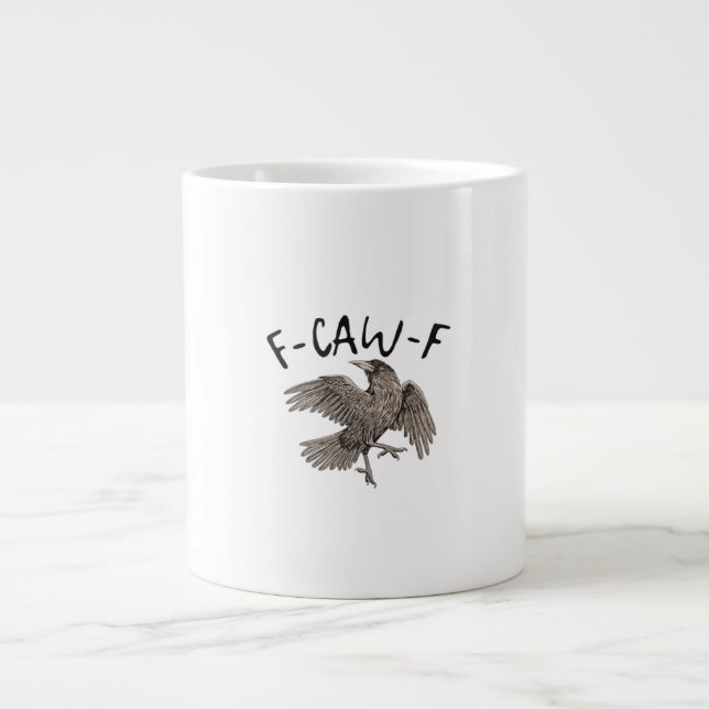 F-Caw-F Classic Aesthetic Casual Jumbo-Tasse (Vorderseite)