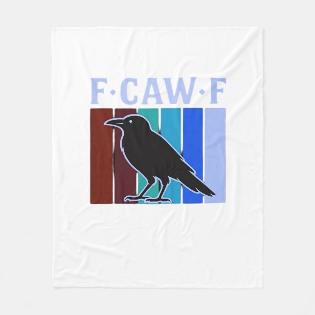 F-Caw-F Classic Creative Graphic Fleecedecke (Vorderseite)