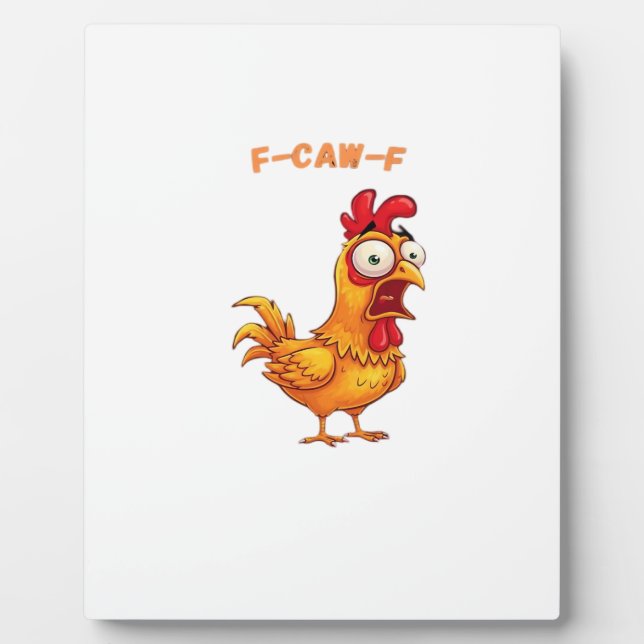 F-Caw-F Classic Funny Quote Fotoplatte (Vorderseite)