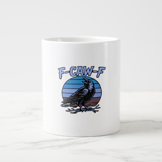 F-Caw-F Classic Funny Retro Jumbo-Tasse (Vorderseite)