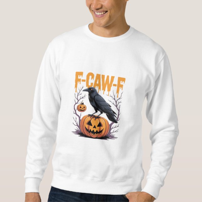 F-Caw-F Classic Halloween Raven Pumpkin Tee - Spoo (Vorderseite)