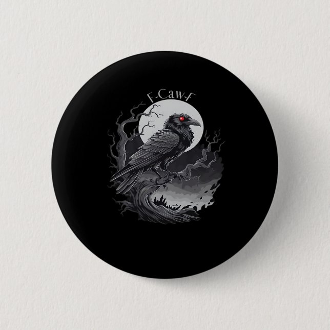 F-Caw-F Classic Minimal Clean Button (Vorderseite)