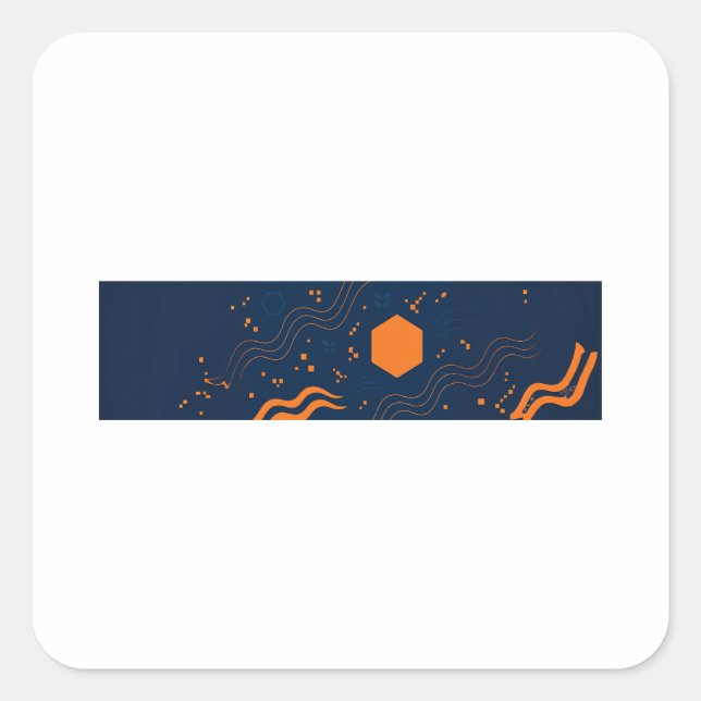 F-Caw-F Classic Minimal Clean Quadratischer Aufkleber (Vorderseite)