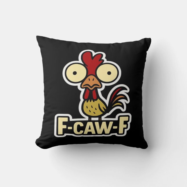 F-Caw-F Classic Vintage Graphic Kissen (Vorderseite)