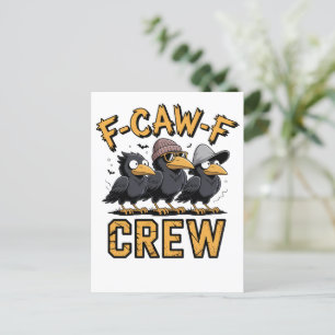F-Caw-F Crew Funny Matching Cousins Outfit Feiertagspostkarte