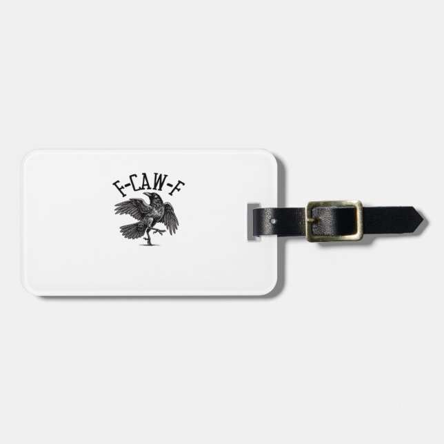 F Caw F Crow Creative Casual Gepäckanhänger (Vorderseite horizontal)