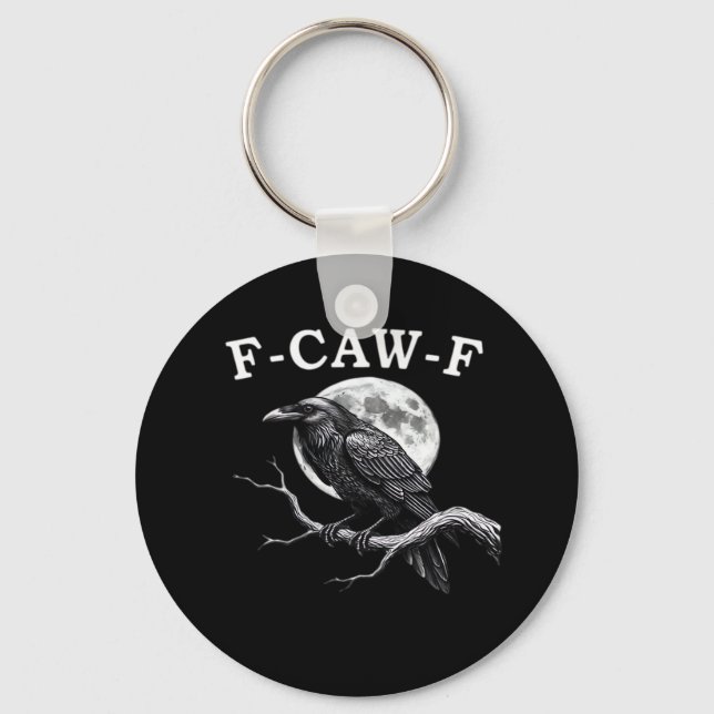 F-Caw-F Crow Funny Crow F-Caw-F Gear Creative Styl Schlüsselanhänger (Vorderseite)