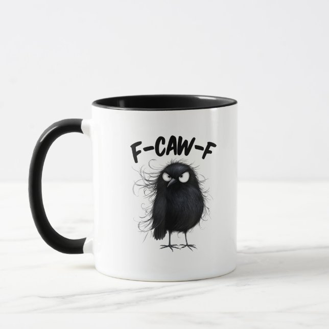 F-Caw-F Crow Funny Raven Bird Lovers Creative Styl Tasse (Links)