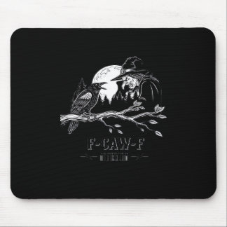 F-Caw-F Crow Halloween Witch F-Caw-F Mousepad