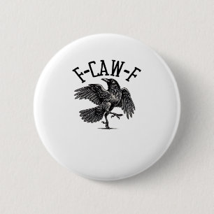 F Caw F Crow Kreative Freizeitkleidung Button