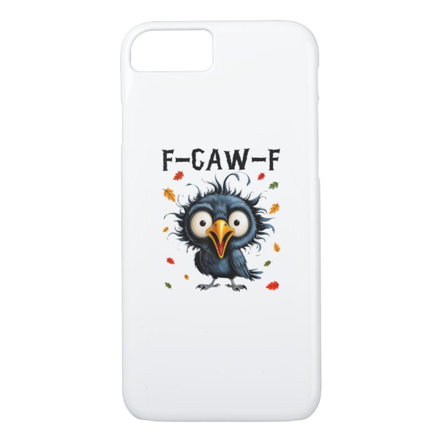 F-Caw-F Crow Pun Funny Bird Cawing Grunge Hallowee Case-Mate iPhone Hülle (Rückseite)