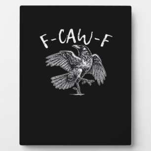 F-Caw-F Crow Retro Klassiker Fotoplatte