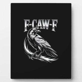 F-Caw-F Crow Womens Trendy Casual Fotoplatte