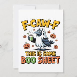 F-Caw-F Das ist ein Bootschild, der sonnige Spooky Einladung