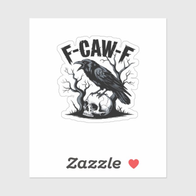 F Caw F Essential Minimal Clean Design Aufkleber (Blatt)