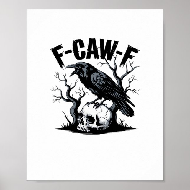F Caw F Essential Minimal Clean Design Poster (Vorne)