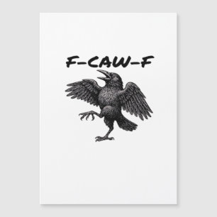 F-Caw-F Essential Vintage Grafik Magnetkarte