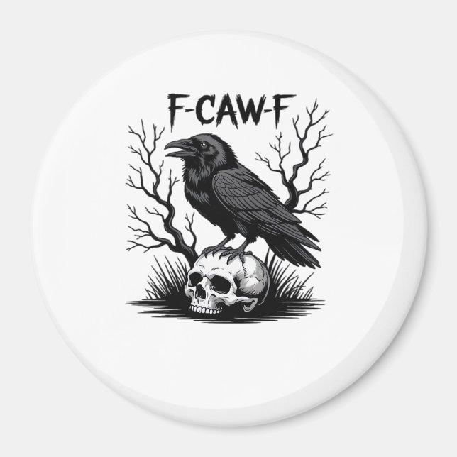 F Caw F Essenzieller Vintage-Cool-Look Magnet (Vorne)