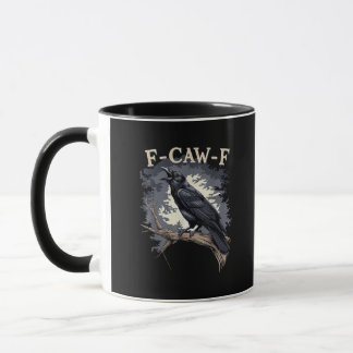 F Caw F Funny Bird Crow Creative Casual Design Tasse