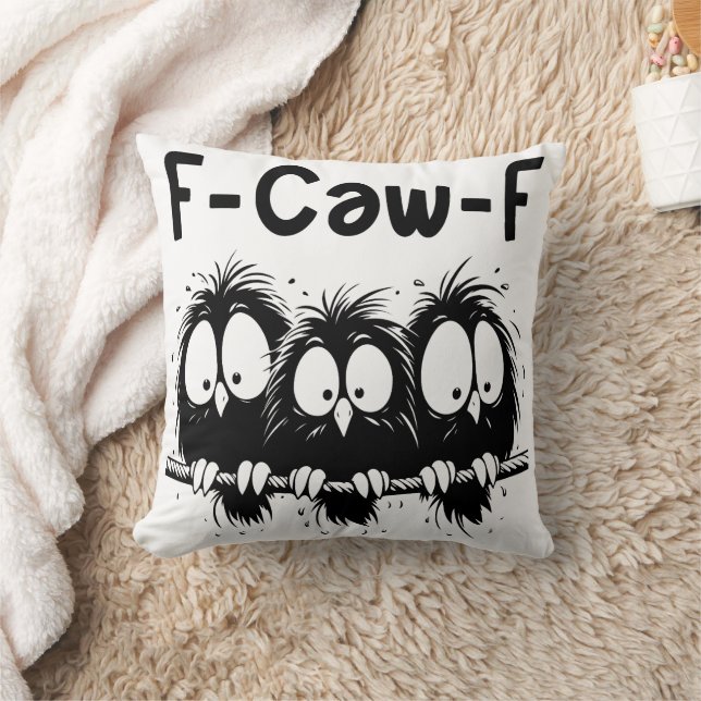 F-Caw-F Funny Bird Quote Gifts  Kissen (Decke)