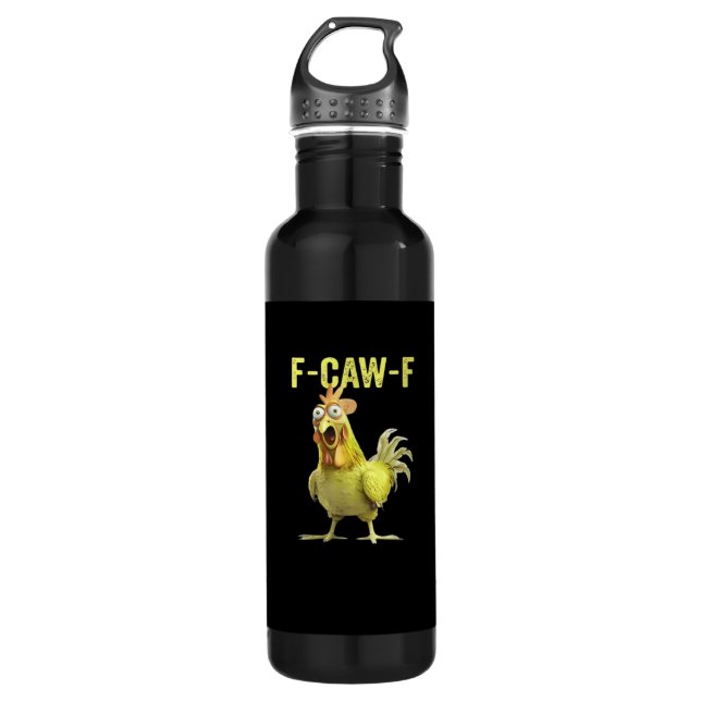 F-Caw-F Funny Chicken Classic Creative Casual Edelstahlflasche (Vorderseite)