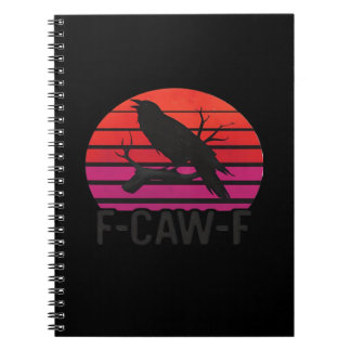 F-Caw-F Funny Crow Classic Minimal Clean Notizblock