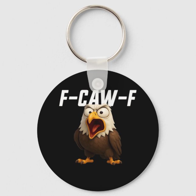 F-Caw-F Funny F-Caw-F Gear Retro Classic Schlüsselanhänger (Vorderseite)