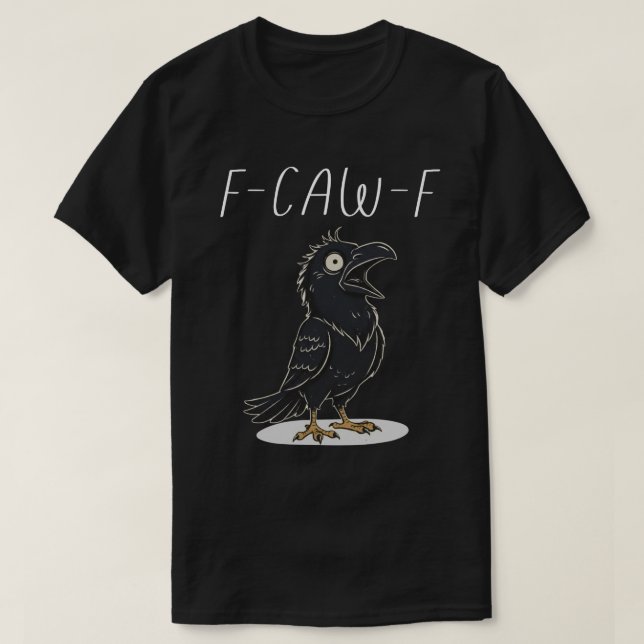 F-CAW-F Funny Raven - Funny Pub T-Shirt (Design vorne)
