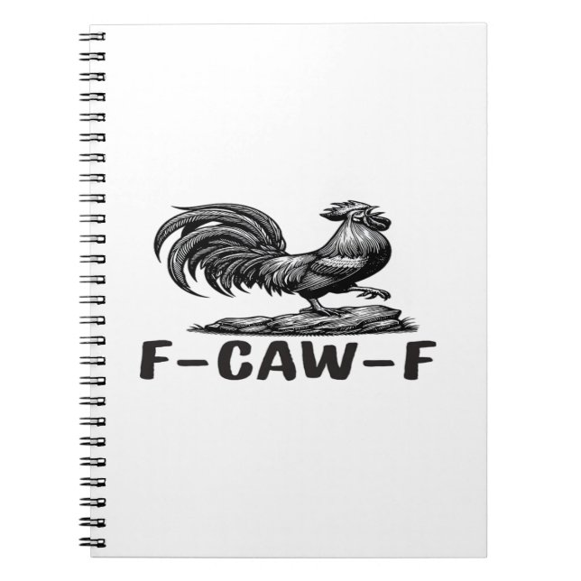 F-Caw-F Funny Wordplay Quote Sticker Notizblock (Vorderseite)