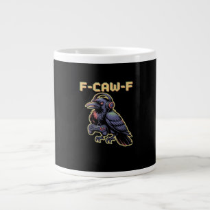F-Caw-F Gaming-Rabe mit Kopfhörern - Edgy Stream Jumbo-Tasse