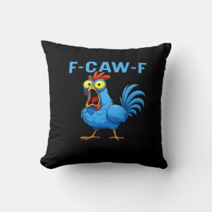 F-Caw-F Graphic Gear Kreatives Design Kissen