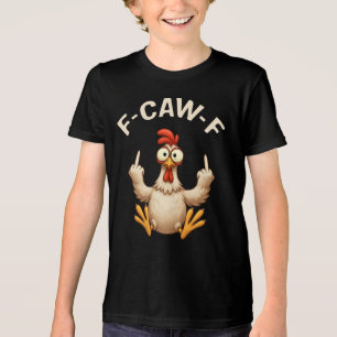 F-Caw-F Hahn Meme   Lustiger Hühnerwitz   Hahn Tri-Blend Shirt