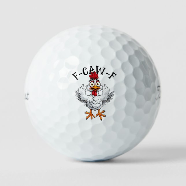 F Caw F Hahn Titleist - Lustig Pro V1  Golfball (Vorderseite)