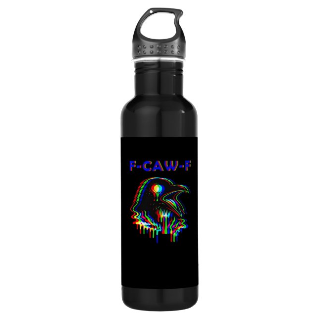 F-Caw-F Halloween-Musikparty Essential Edelstahlflasche (Vorderseite)
