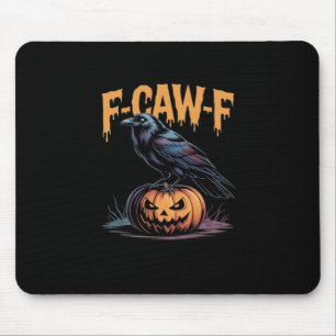 F-Caw-F Halloween-Rabe Jack-O-Lantern Gruseliger O Mousepad