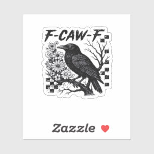 F-Caw-F Halloween-Vogel Aufkleber