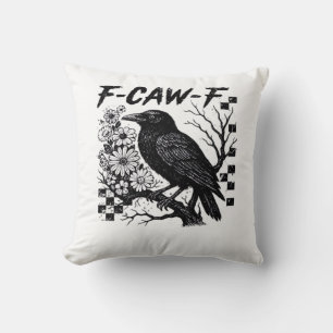 F-Caw-F Halloween-Vogel Kissen