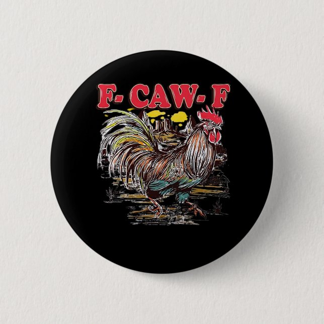 F-Caw-F Hei Hei Moana Hahn Klassisches Lustiges Gr Button (Vorderseite)