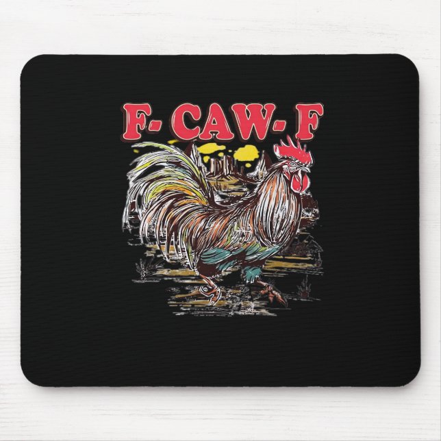 F-Caw-F Hei Hei Moana Hahn Klassisches Lustiges Gr Mousepad (Vorne)