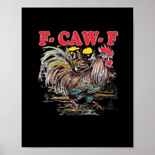 F-Caw-F Hei Hei Moana Hahn Klassisches Lustiges Gr Poster