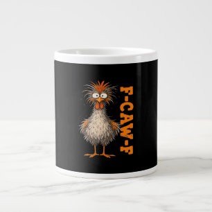 F-Caw-F-Huhn Eifrig Bunt Lustig Hahn Ich Jumbo-Tasse