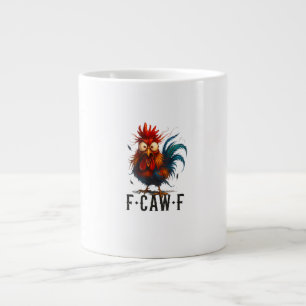 F-Caw-F Huhn Hahn Lustiges Meme Jumbo-Tasse