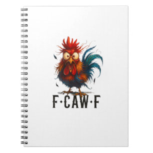 F-Caw-F Huhn Hahn Lustiges Meme Notizblock