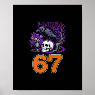 F-Caw-F Huhn Halloween Klassiker Lustig Trendig Poster