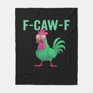 F-Caw-F Huhn im Vintage-Stil Fleecedecke