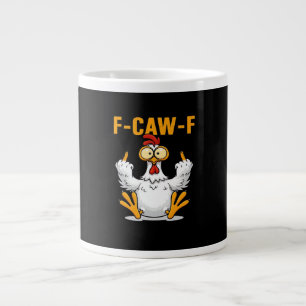F-Caw-F Huhn Klassisch Lustig Trendig Jumbo-Tasse